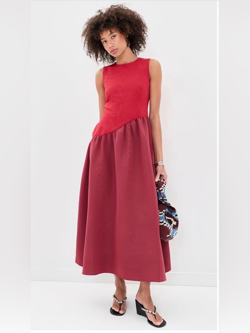SIMONMILLER Laurel Moire Midi Dress Size S (worn once!)